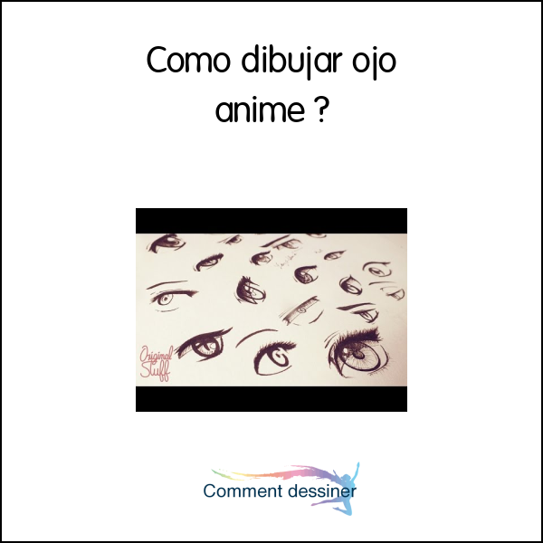 Como dibujar ojo anime